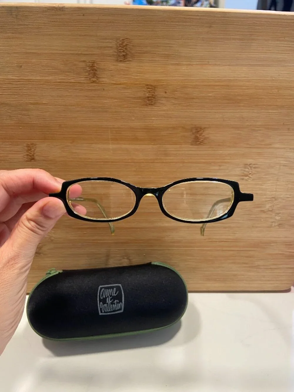 Anne et Valentin Douba 0158 Vintage Oval Frames w/ Case